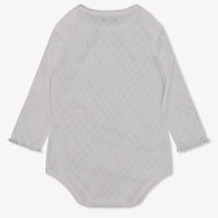 Burberry Baby Meisjes Rompertje In Wit