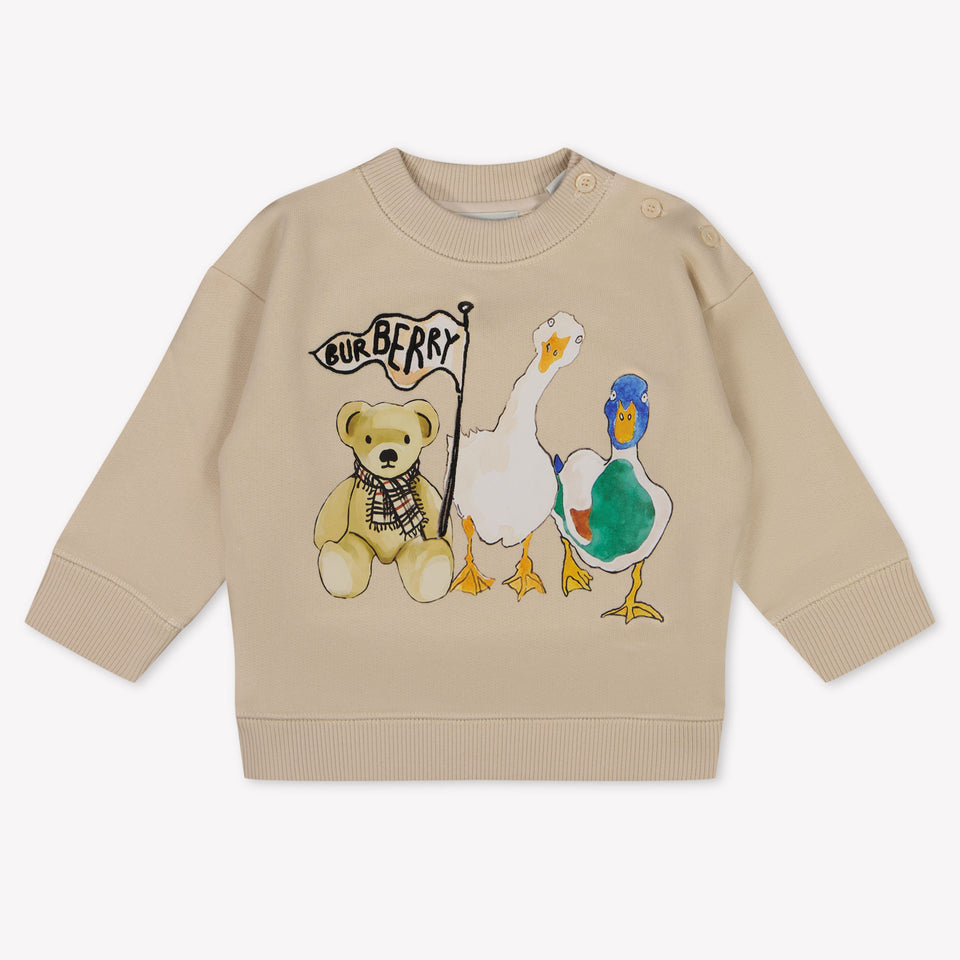 Burberry Baby Unisex Trui In Licht Beige