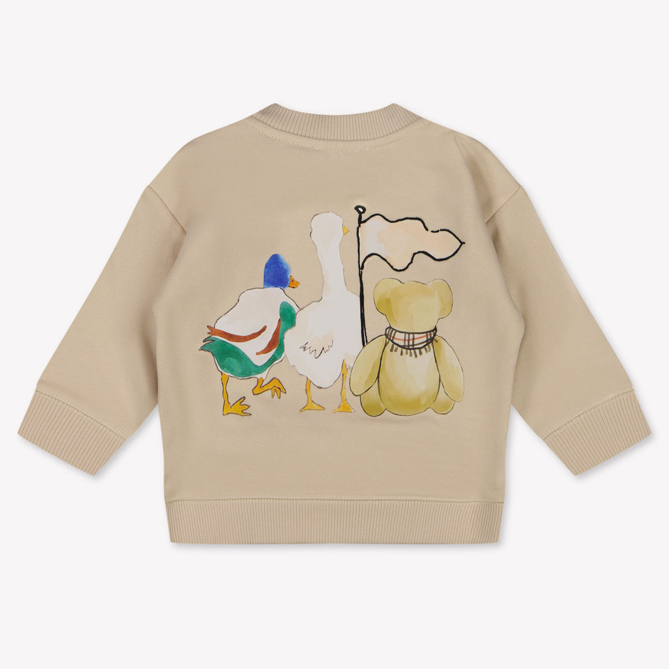 Burberry Baby Unisex Trui In Licht Beige
