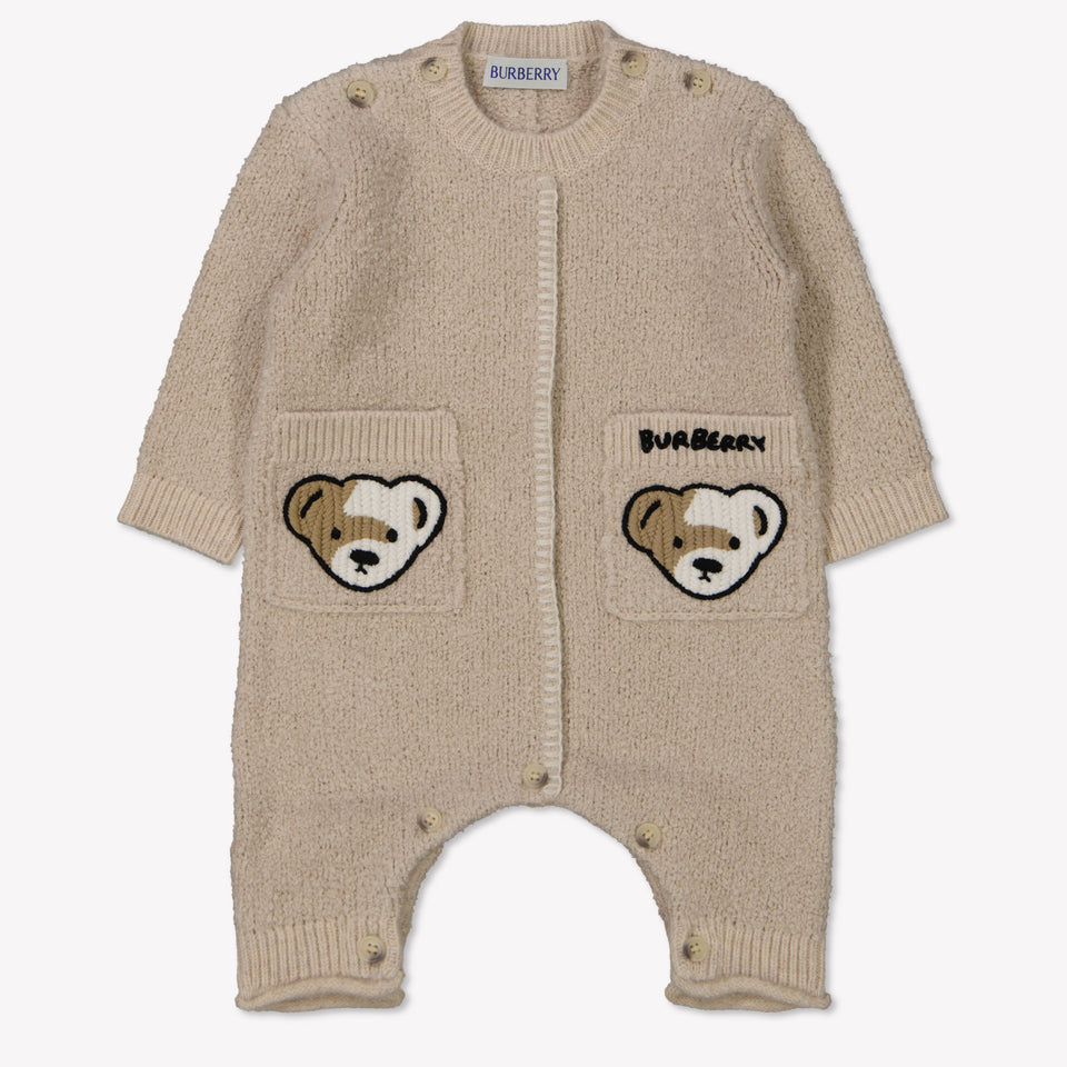 Burberry Baby Unisex Playsuit  Light Beige