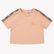 Burberry Baby Girls T-Shirt  Light Pink