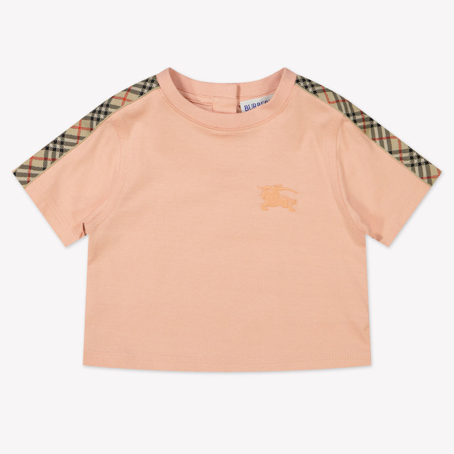 Burberry Baby Girls T-Shirt in Light Pink