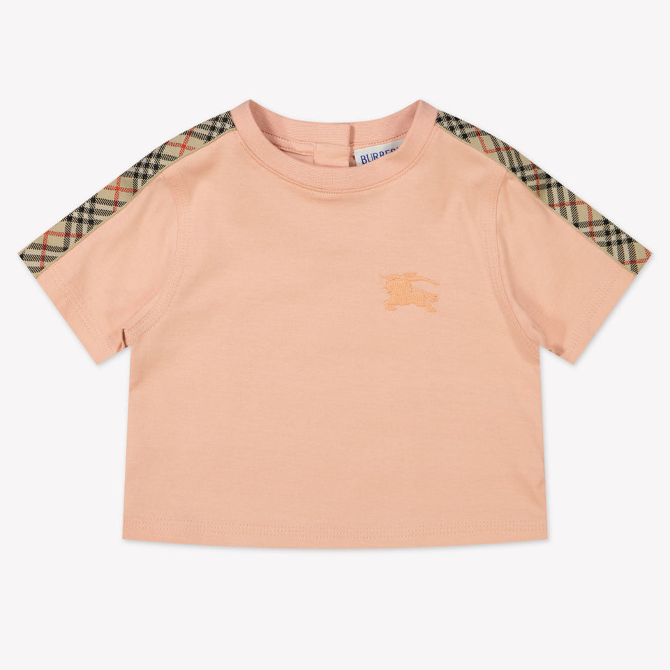 Burberry Baby Girls T-Shirt  Light Pink