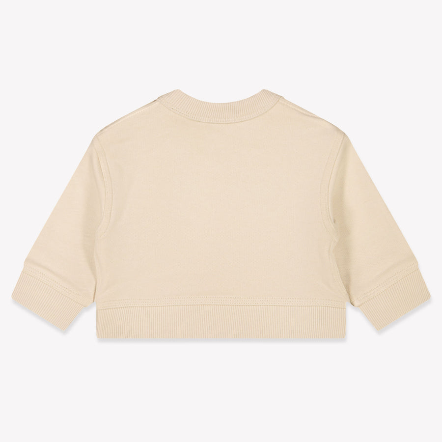 Burberry Baby Jongens Trui In Off White