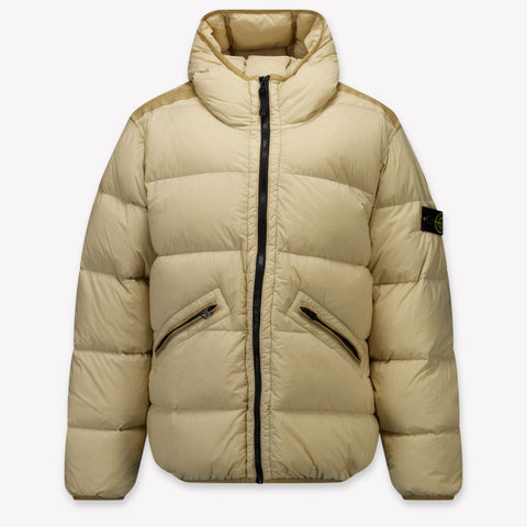 Stone Island Kinder Jongens Winterjas In Beige