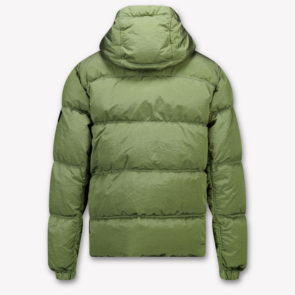 Stone Island Kinder Jongens Winterjas In Donker Groen