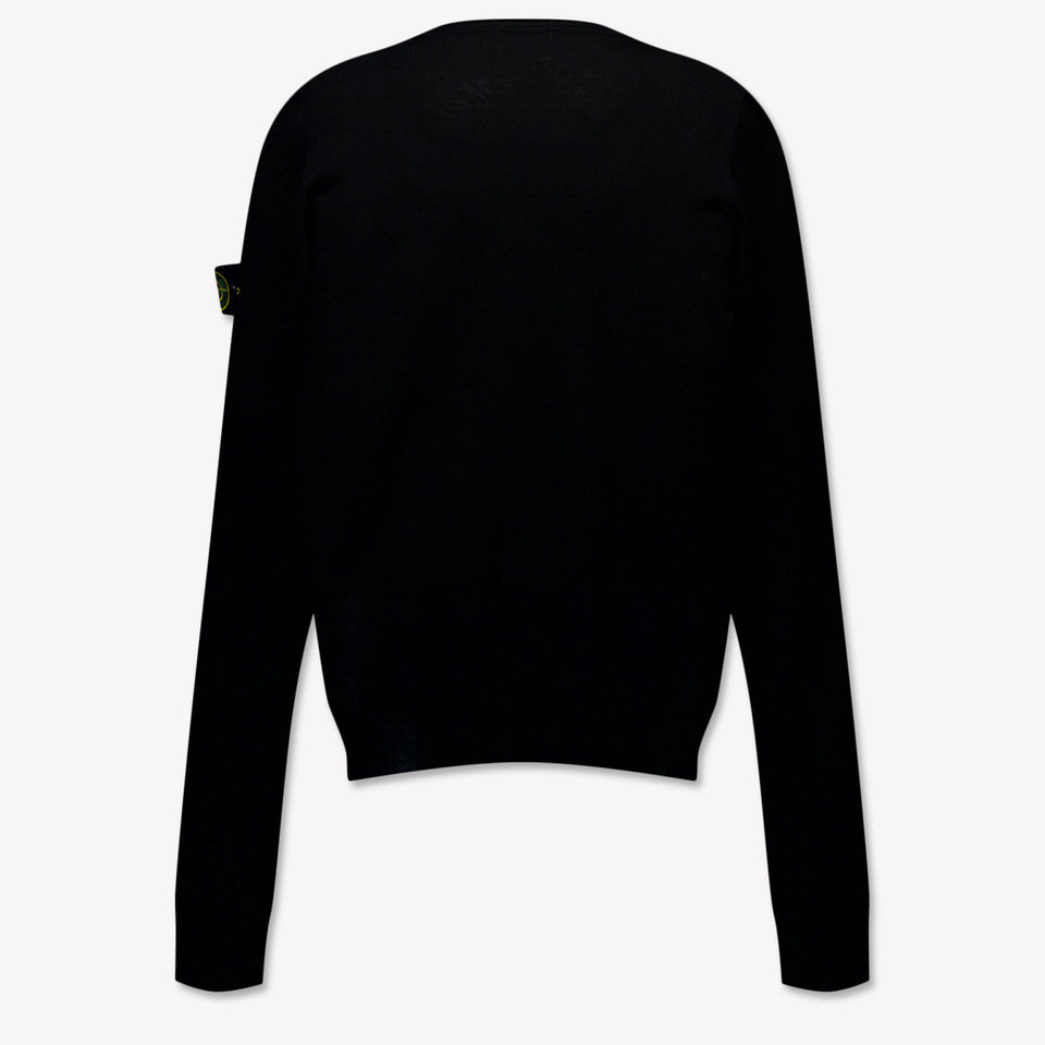 Stone Island Kinder Jongens Trui In Zwart