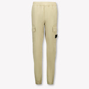 Stone Island Kids Boys  Pants Beige
