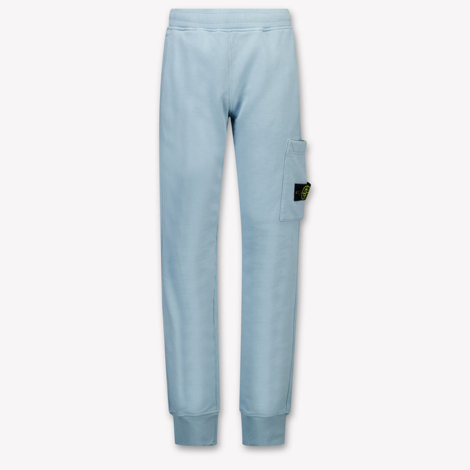 Stone Island Kids Boys  Pants Light Blue