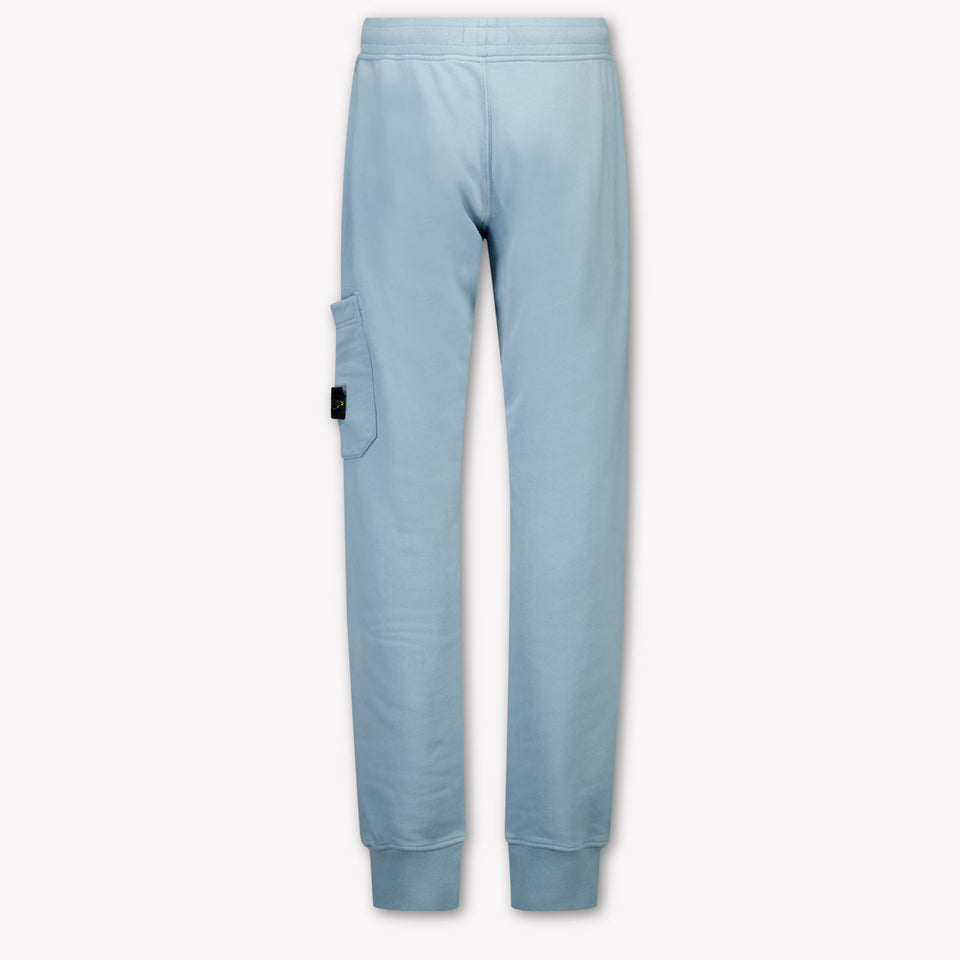 Stone Island Kids Boys  Pants Light Blue