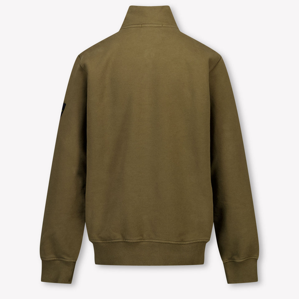 Stone Island Kids Boys Sweater  Army