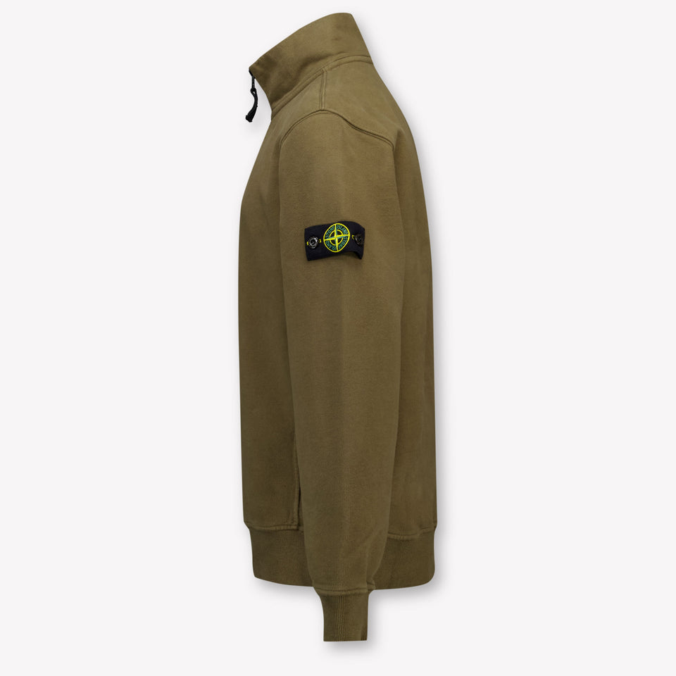 Stone Island Kids Boys Sweater  Army