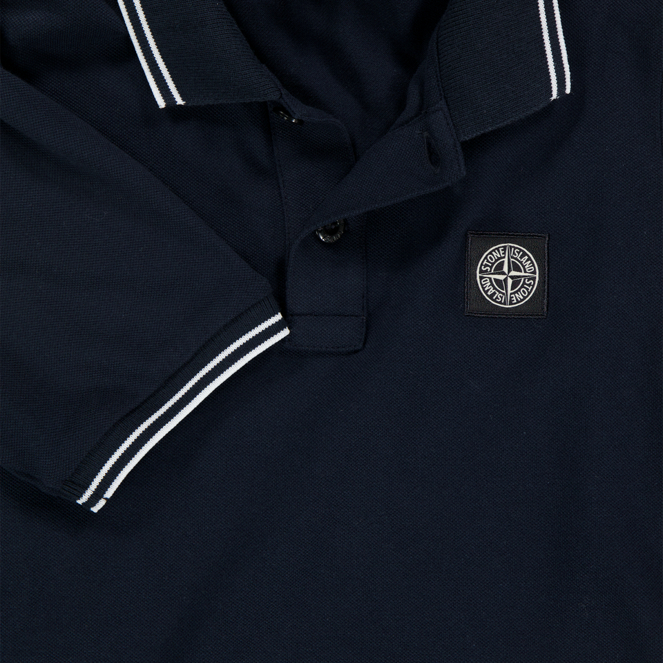 Stone Island Kids Boys Polo  Navy