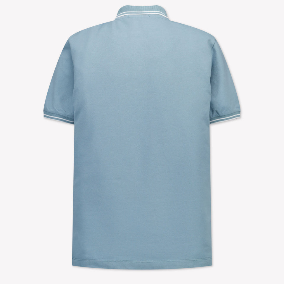 Stone Island Kids Boys Polo  Light Blue