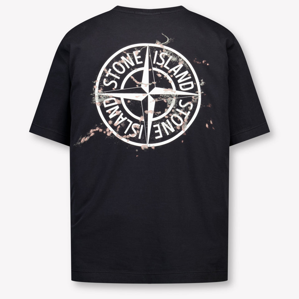 Stone Island Kids Boys  T-Shirt Black