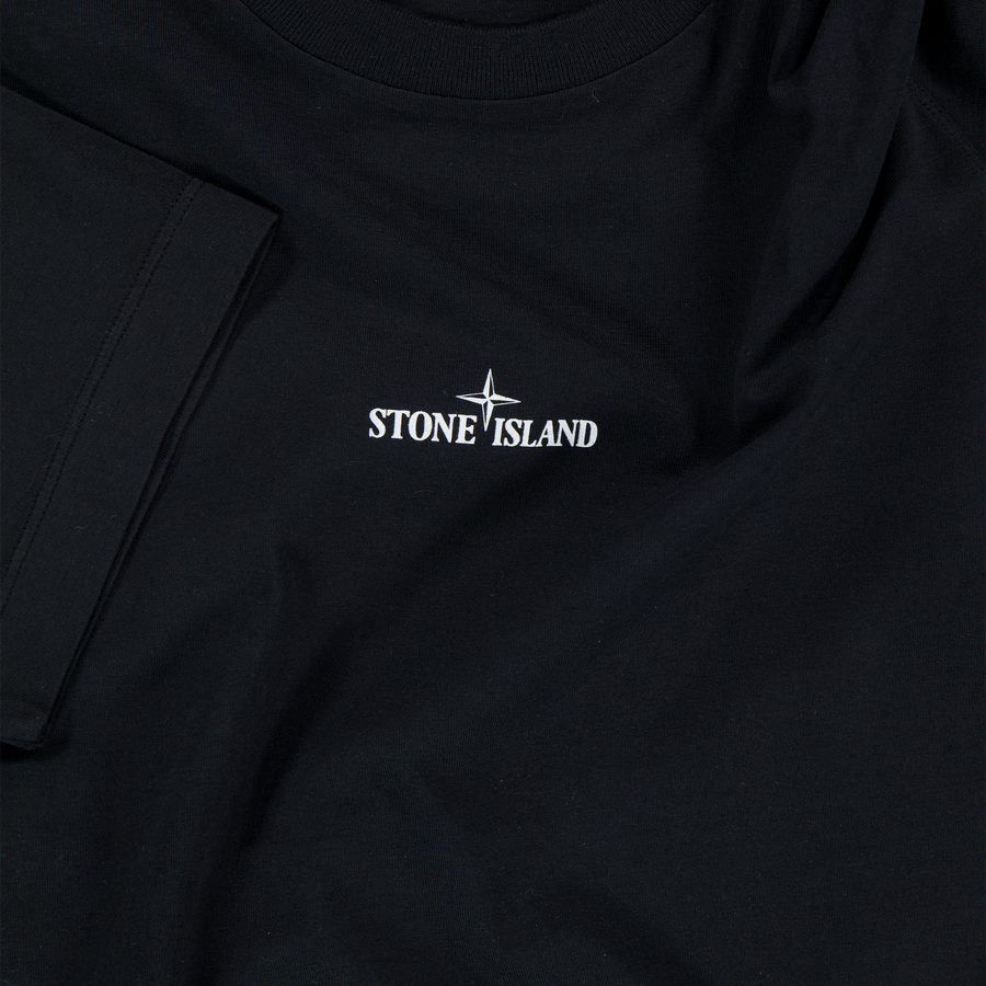 Stone Island Kinder Jongens T-Shirt In Zwart