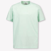 Stone Island Kinder Jongens T-Shirt In Mint