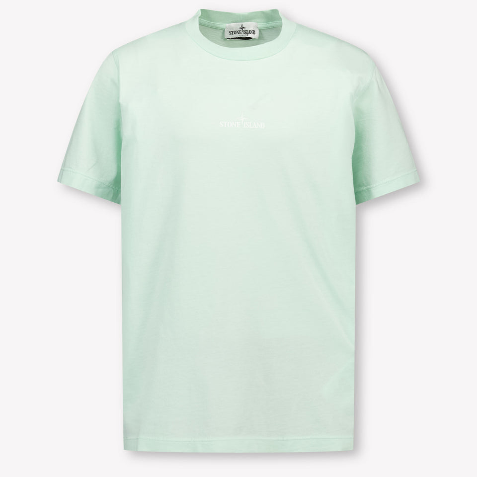 Stone Island Kinder Jongens T-Shirt In Mint
