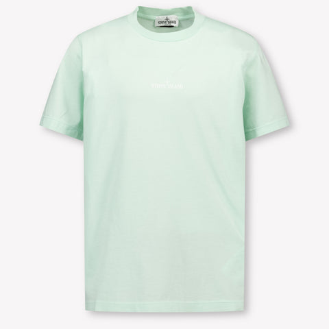 Stone Island Kinder Jongens T-Shirt In Mint