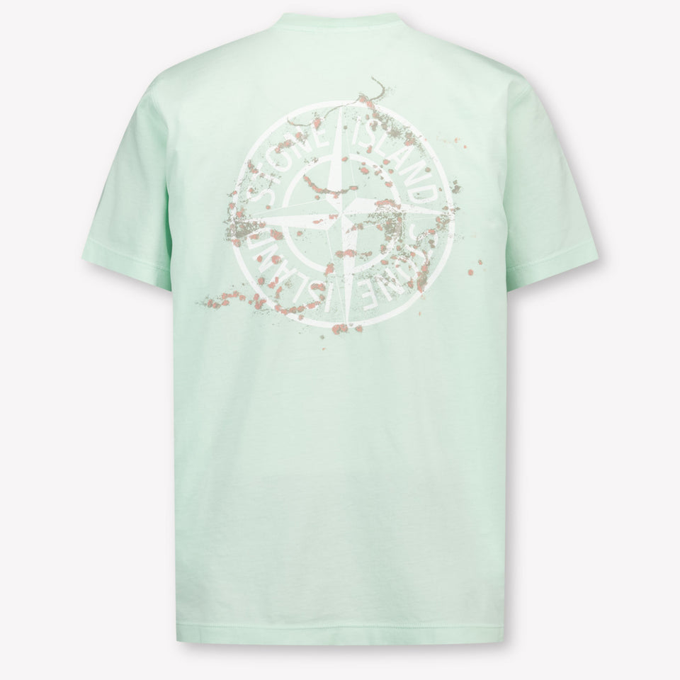 Stone Island Kinder Jongens T-Shirt In Mint