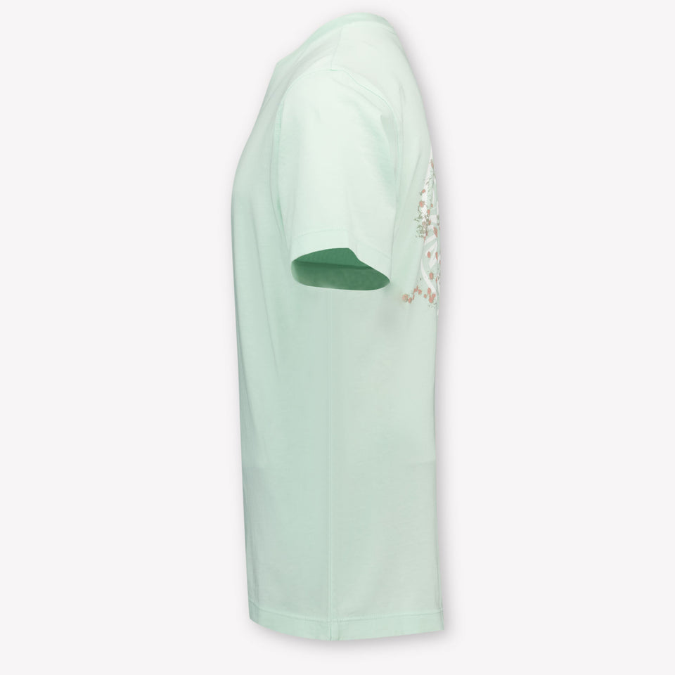 Stone Island Kinder Jongens T-Shirt In Mint