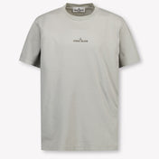 Stone Island Kinder Jongens T-Shirt In Grijs