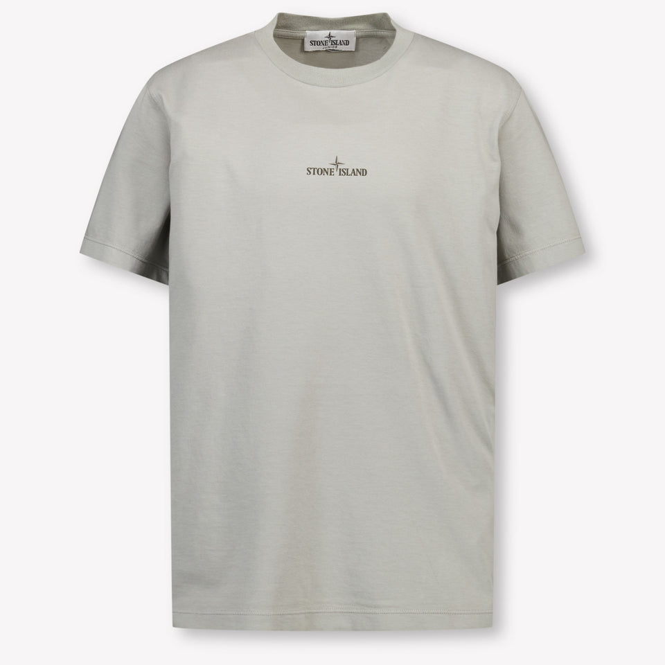 Stone Island Kinder Jongens T-Shirt In Grijs