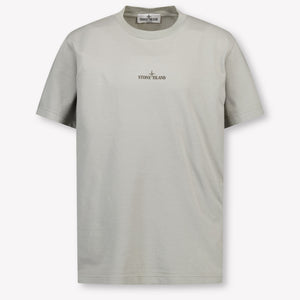 Stone Island Kids Boys  T-Shirt Gray