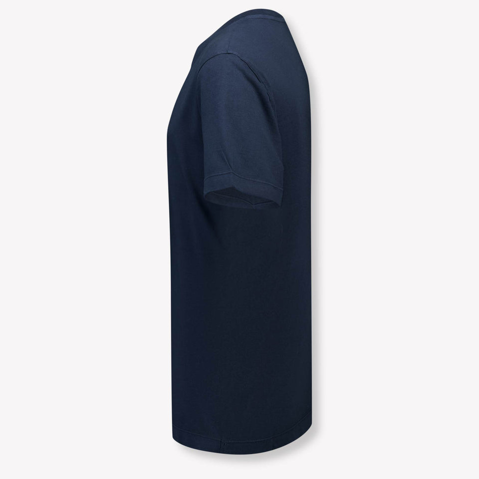 Stone Island Kinder Jongens T-Shirt In Navy