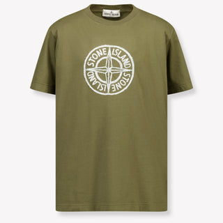 Stone Island Kinder Jongens T-Shirt In Army