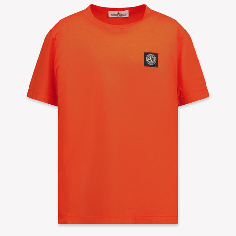 Stone Island Kinder Jongens T-Shirt In Rood