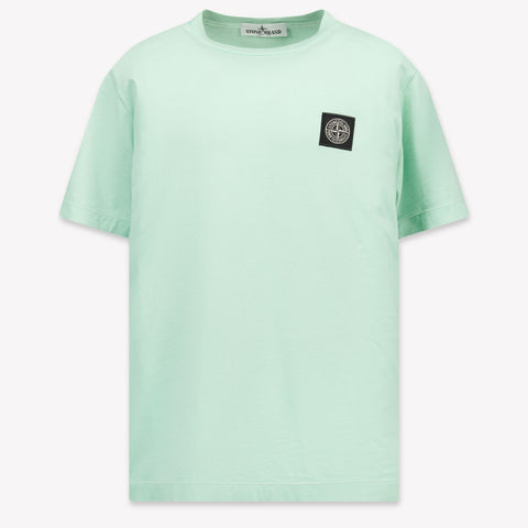 Stone Island Kinder Jongens T-Shirt In Mint