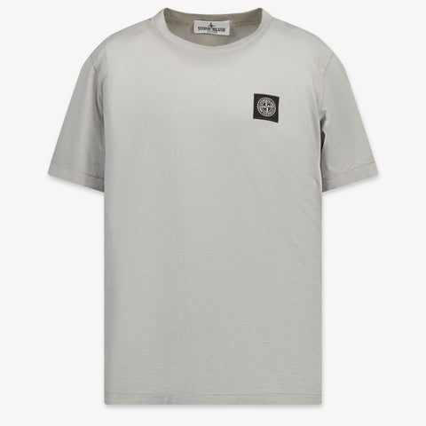 Stone Island Kinder Jongens T-Shirt In Grijs