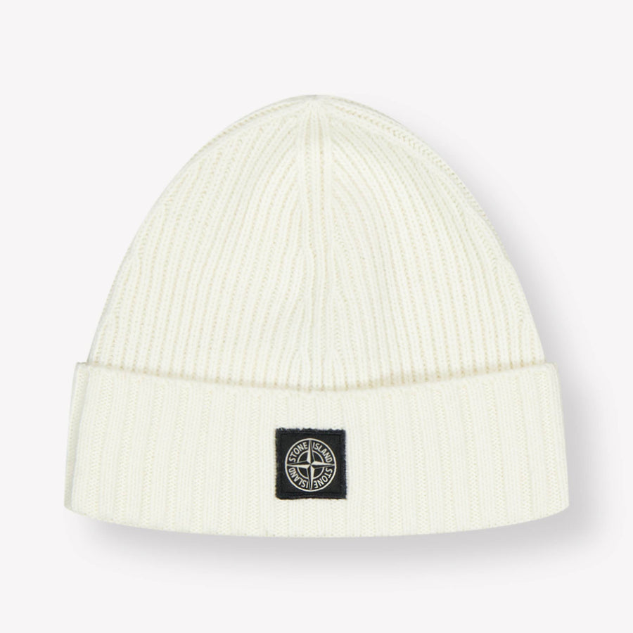 Stone Island Kinder Jongens Muts In Off White