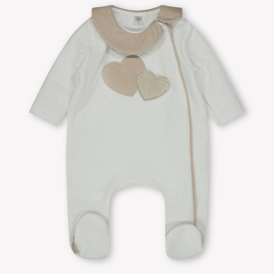 First Baby Girls Playsuit  White