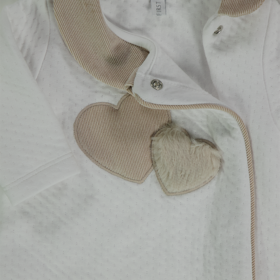First Baby Girls Playsuit  White