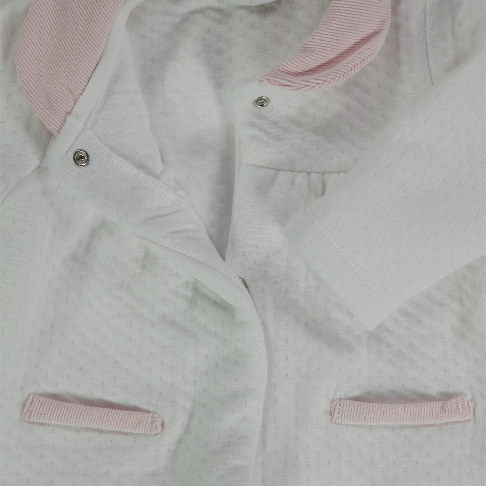 First Baby Meisjes Boxpakje In Wit