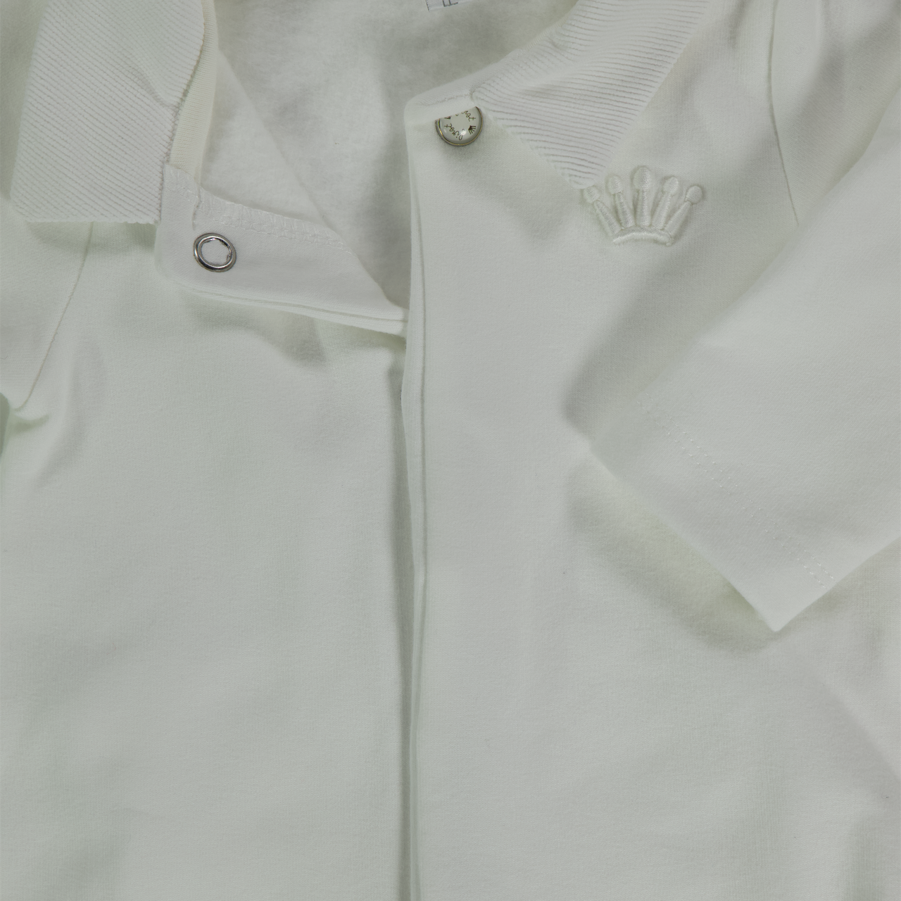 First Baby Unisex Playsuit  Offwhite