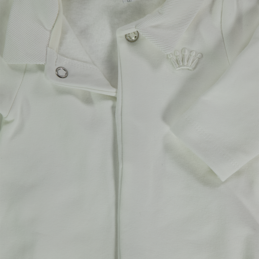 First Baby Unisex Playsuit  Offwhite