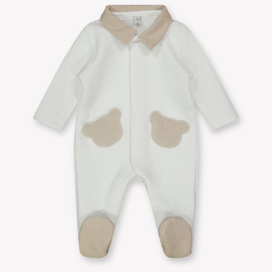First Baby Jongens Boxpakje In Wit