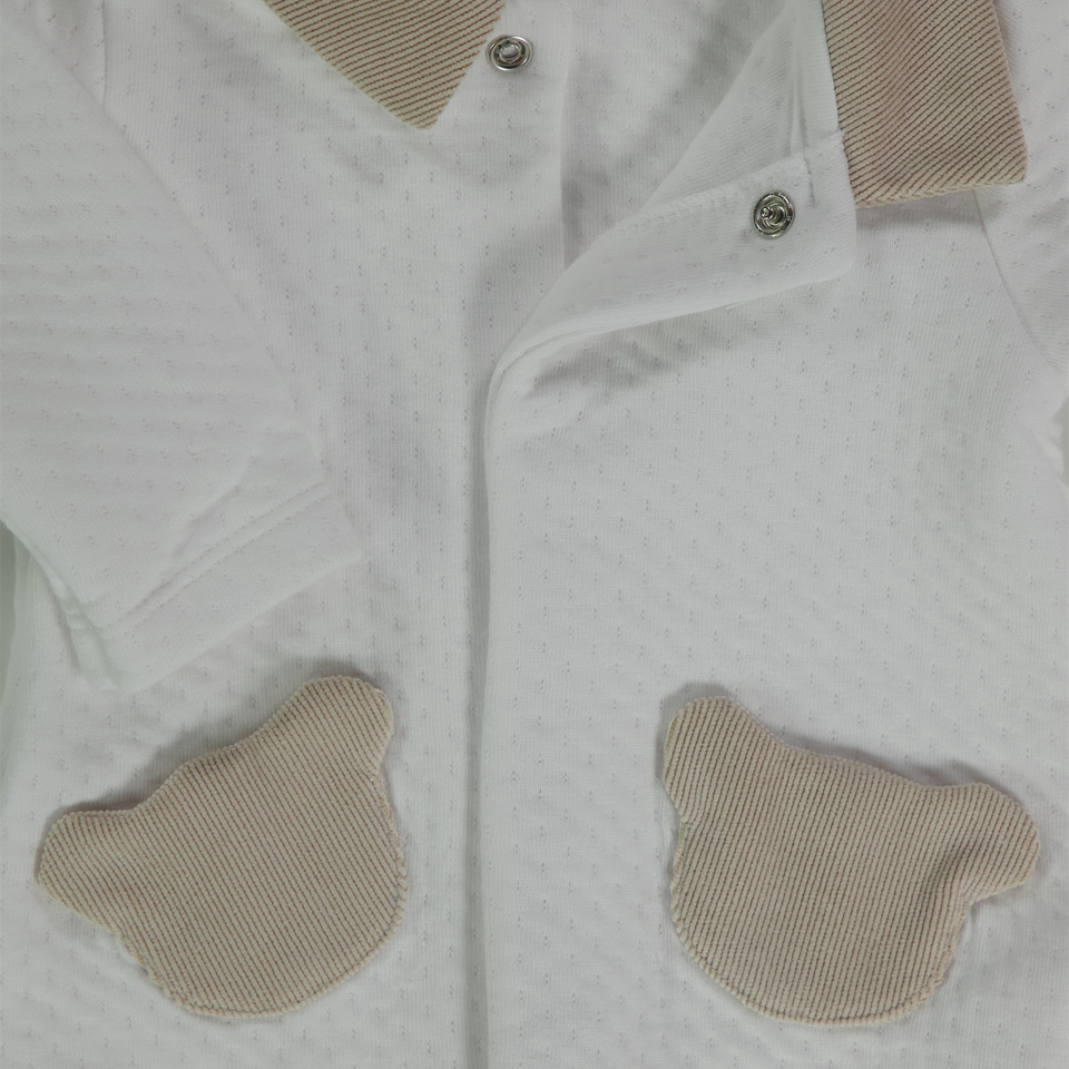 First Baby Jongens Boxpakje In Wit