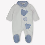 First Baby Boys Playsuit  White