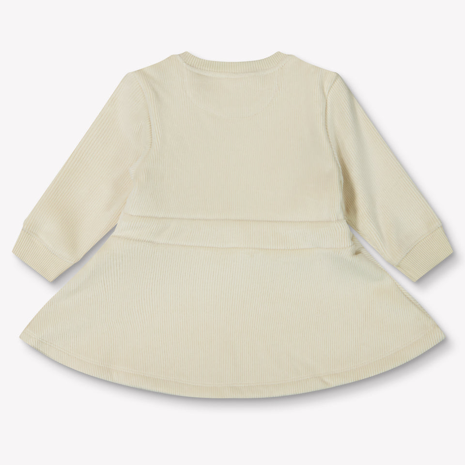 Calvin Klein Baby Meisjes Jurk In Ecru