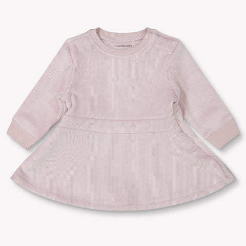 Calvin Klein Baby Meisjes Jurk In Licht Roze