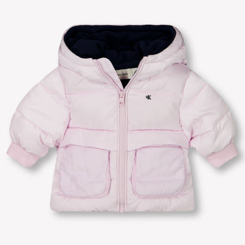 Calvin Klein Baby Unisex Winterjas In Licht Roze