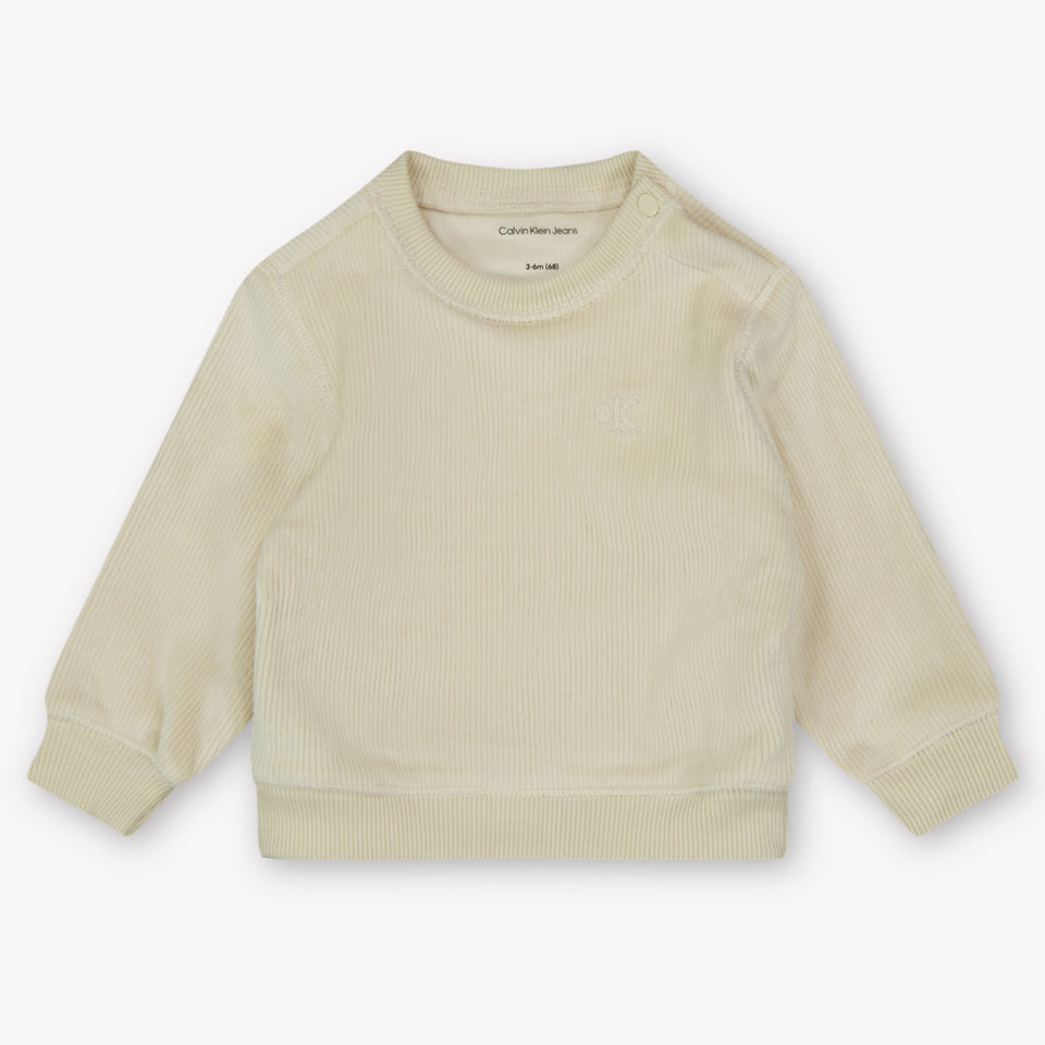 Calvin Klein Baby Unisex Tracksuit  Ecru
