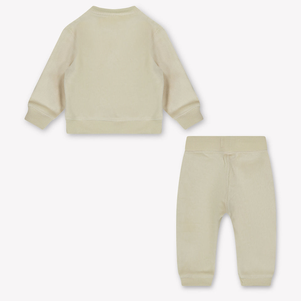 Calvin Klein Baby Unisex Tracksuit  Ecru