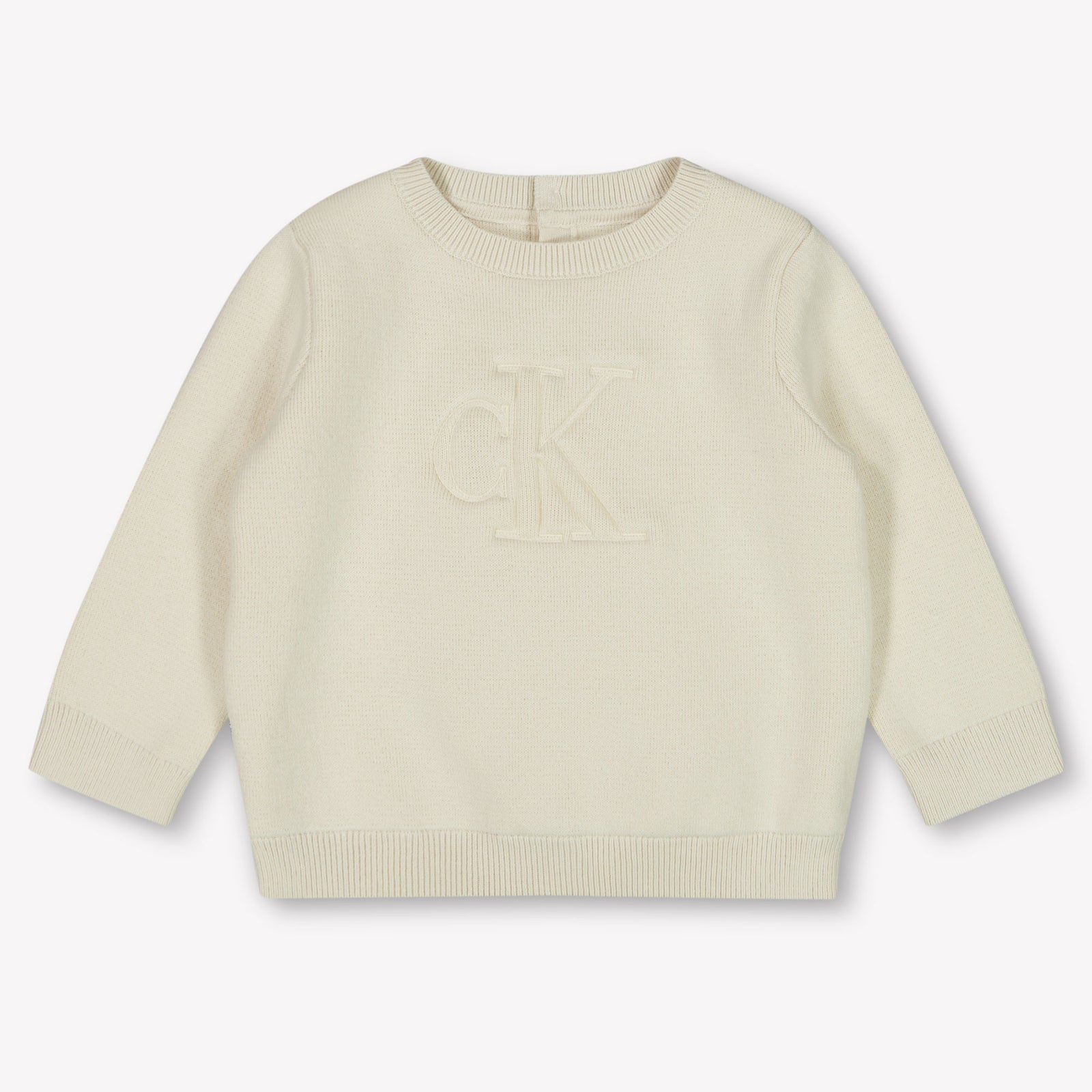 Calvin Klein Baby Unisex Trui In Ecru