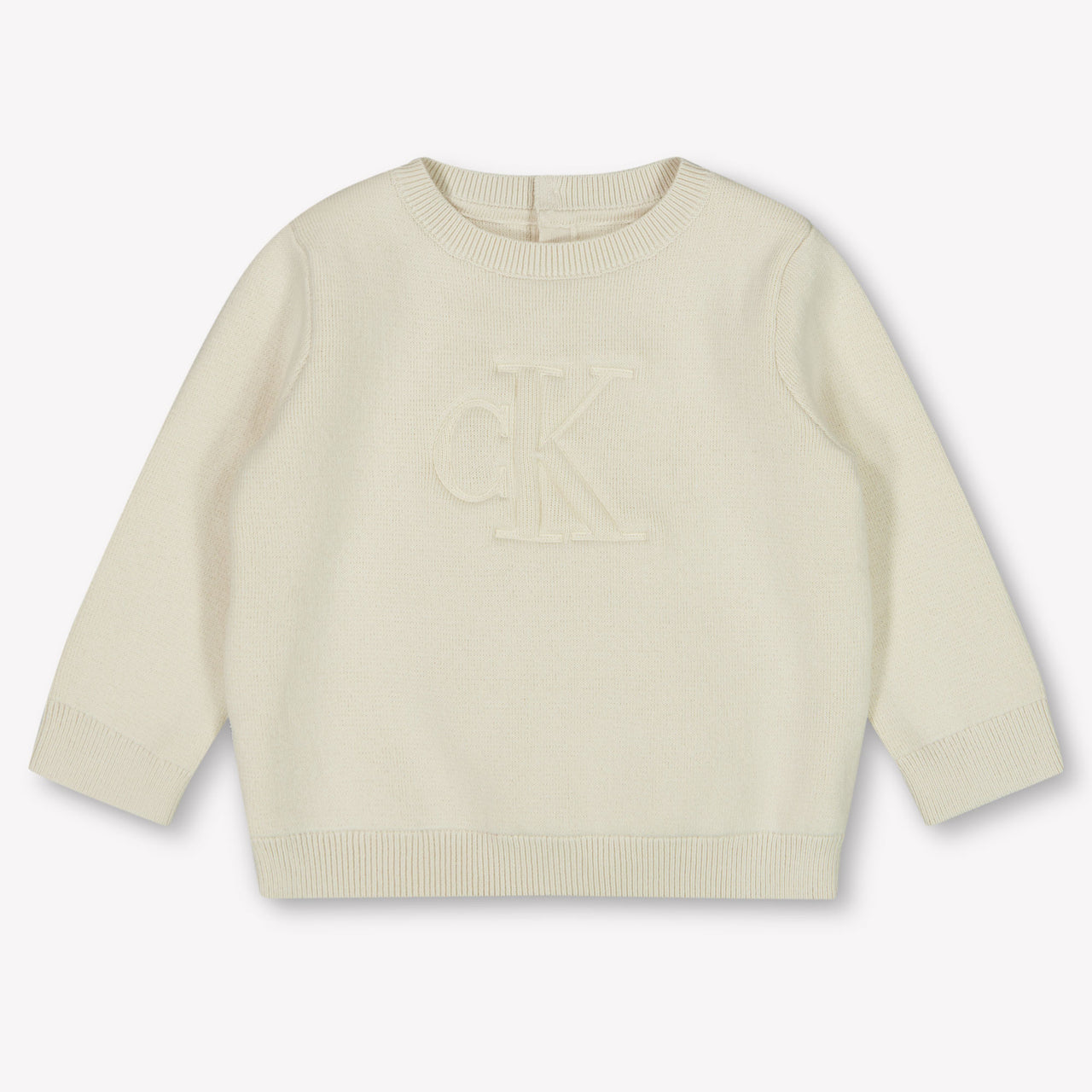 Calvin Klein Baby Unisex Trui In Ecru