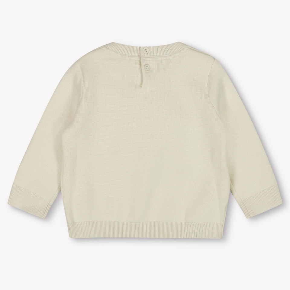 Calvin Klein Baby Unisex Trui In Ecru